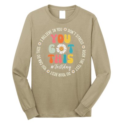 Test Day Rock The Test Teacher Testing Day You Got This Long Sleeve Shirt