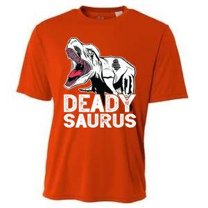 T Deadysaurus Rex Bones Daddy Saurus Halloween Dinosaur Great Gift Cooling Performance Crew T-Shirt