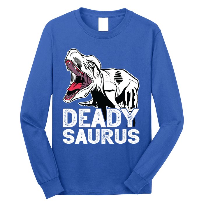 T Deadysaurus Rex Bones Daddy Saurus Halloween Dinosaur Great Gift Long Sleeve Shirt