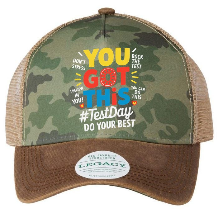 Test Day Rock The Test You Got This Teacher Test Testing Legacy Tie Dye Trucker Hat