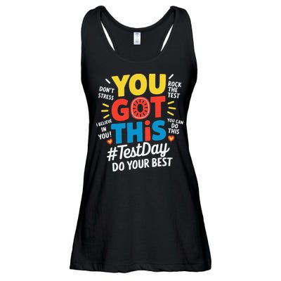 Test Day Rock The Test You Got This Teacher Test Testing Ladies Essential Flowy Tank