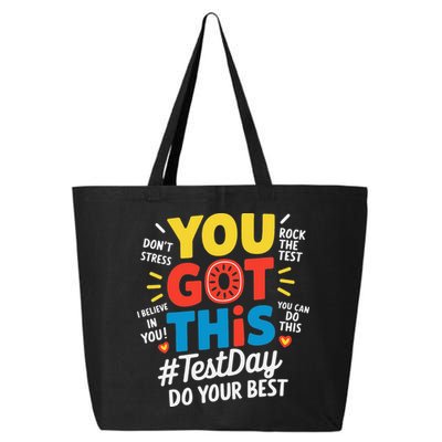 Test Day Rock The Test You Got This Teacher Test Testing 25L Jumbo Tote