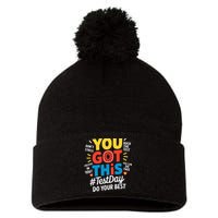 Test Day Rock The Test You Got This Teacher Test Testing Pom Pom 12in Knit Beanie