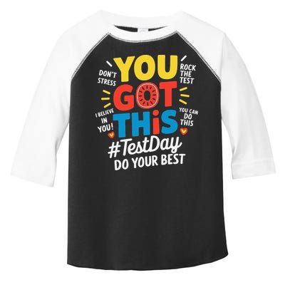Test Day Rock The Test You Got This Teacher Test Testing Toddler Fine Jersey T-Shirt