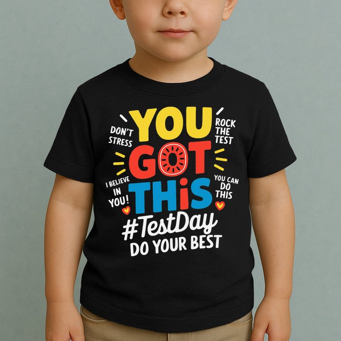 Test Day Rock The Test You Got This Teacher Test Testing Toddler T-Shirt