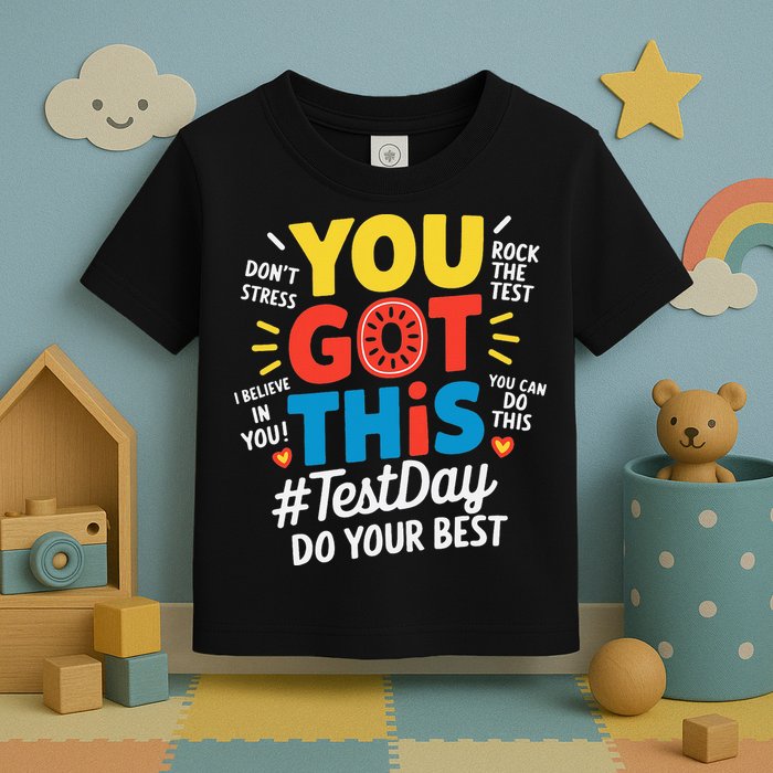 Test Day Rock The Test You Got This Teacher Test Testing Toddler T-Shirt