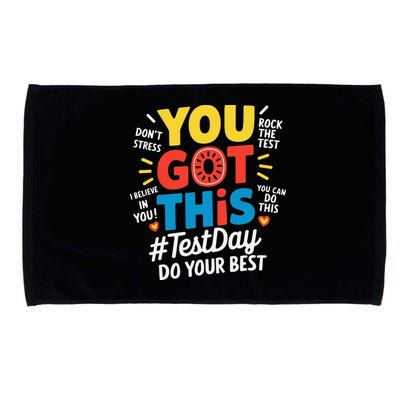 Test Day Rock The Test You Got This Teacher Test Testing Microfiber Hand Towel