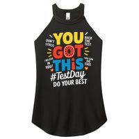 Test Day Rock The Test You Got This Teacher Test Testing Women's Perfect Tri Rocker Tank