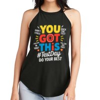 Test Day Rock The Test You Got This Teacher Test Testing Women's Perfect Tri Rocker Tank