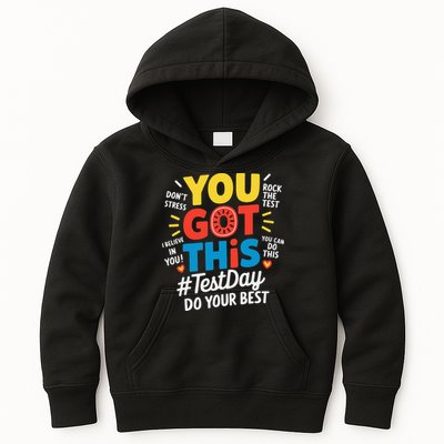Test Day Rock The Test You Got This Teacher Test Testing Kids Hoodie