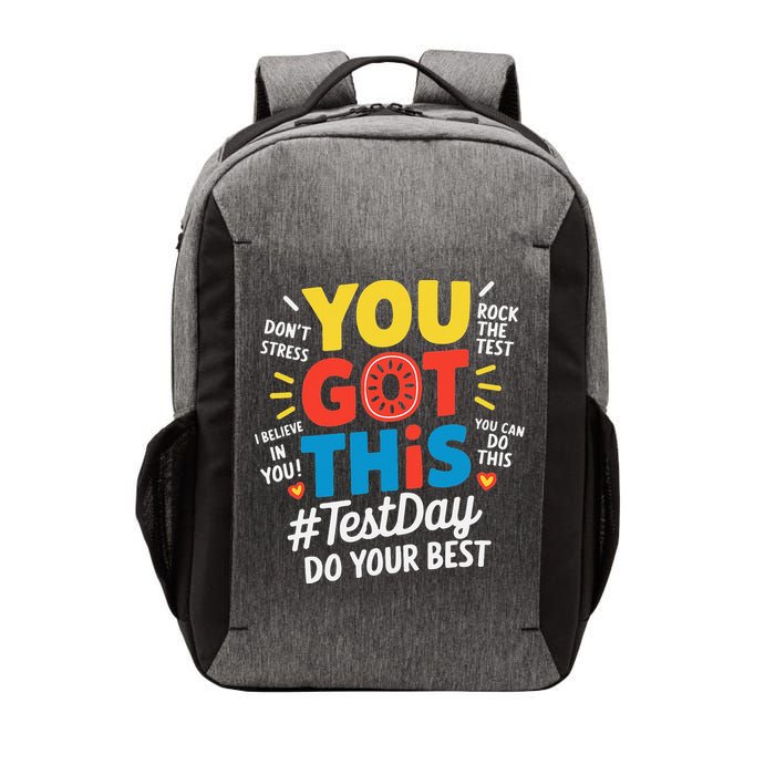 Test Day Rock The Test You Got This Teacher Test Testing Vector Backpack