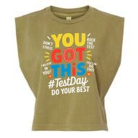 Test Day Rock The Test You Got This Teacher Test Testing Garment-Dyed Women's Muscle Tee