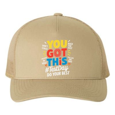 Test Day Rock The Test You Got This Teacher Test Testing Yupoong Adult 5-Panel Trucker Hat