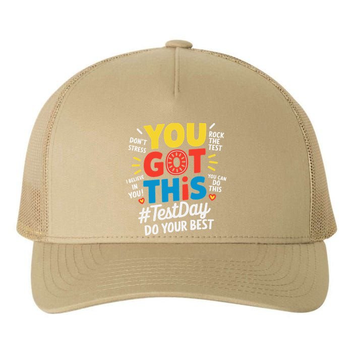 Test Day Rock The Test You Got This Teacher Test Testing Yupoong Adult 5-Panel Trucker Hat