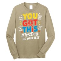 Test Day Rock The Test You Got This Teacher Test Testing Long Sleeve Shirt