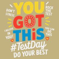 Test Day Rock The Test You Got This Teacher Test Testing Button