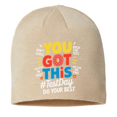 Test Day Rock The Test You Got This Teacher Test Testing Sustainable Beanie
