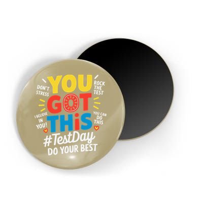 Test Day Rock The Test You Got This Teacher Test Testing Magnet