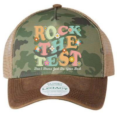 Test Day Rock The Test Teacher Testing Day You Got This Legacy Tie Dye Trucker Hat