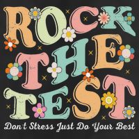 Test Day Rock The Test Teacher Testing Day You Got This Garment-Dyed Fleece Hoodie