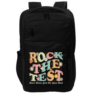 Test Day Rock The Test Teacher Testing Day You Got This Impact Tech Backpack