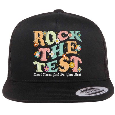 Test Day Rock The Test Teacher Testing Day You Got This Flatbill Hat