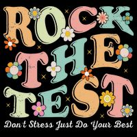 Test Day Rock The Test Teacher Testing Day You Got This 16 in Basic Backpack