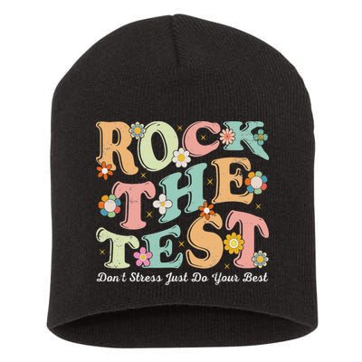 Test Day Rock The Test Teacher Testing Day You Got This Short Acrylic Beanie