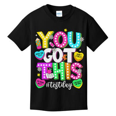 Test Day Rock The Test Teacher Testing Day You Got This Kids T-Shirt