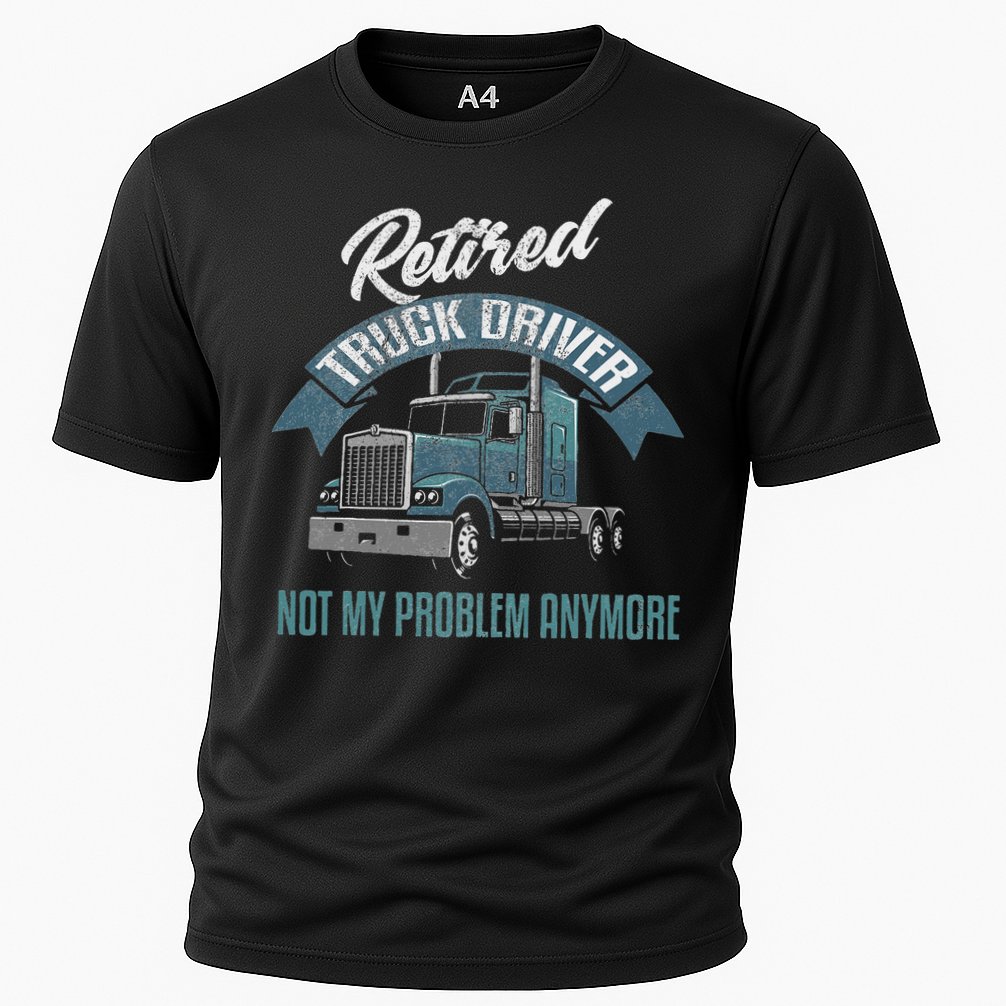 Truck Driver Retirement Funny Retired Trucker Gift Performance Shirt