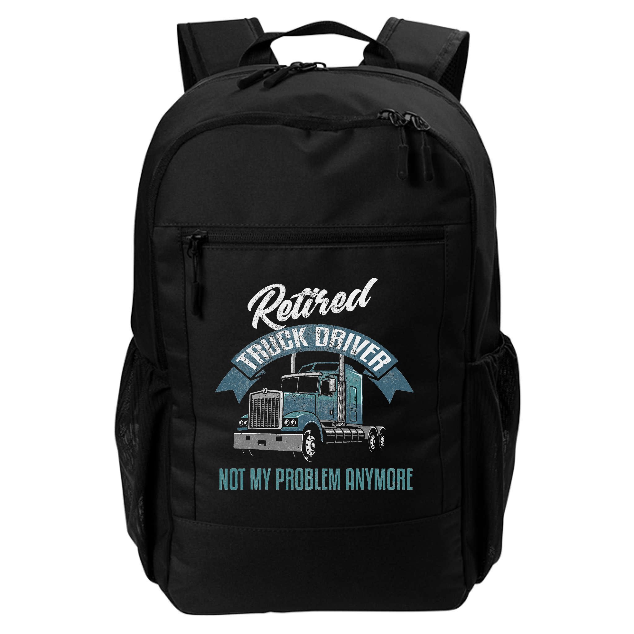 Truck Driver Retirement Funny Retired Trucker Gift Backpack