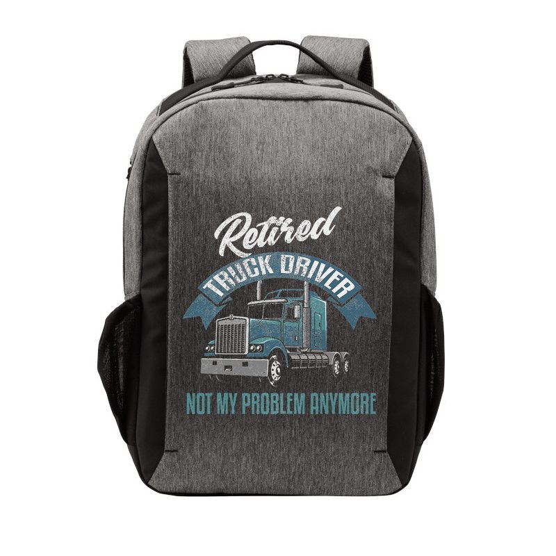 Truck Driver Retirement Funny Retired Trucker Gift Vector Backpack