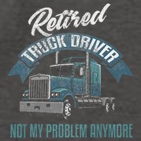 Truck Driver Retirement Funny Retired Trucker Gift Vector Backpack