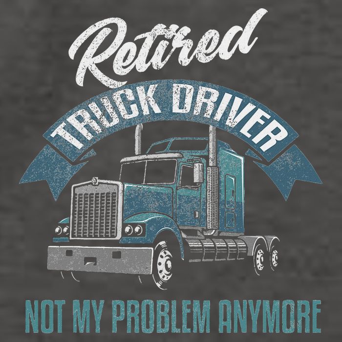 Truck Driver Retirement Funny Retired Trucker Gift Vector Backpack