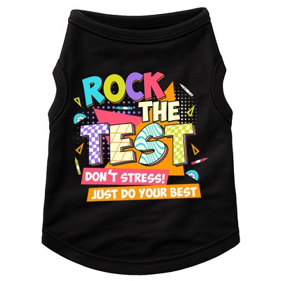 Test Day Rock The Test Teacher Testing Day  Doggie Tank