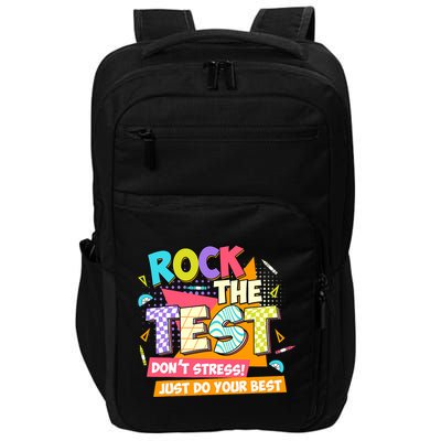 Test Day Rock The Test Teacher Testing Day  Impact Tech Backpack
