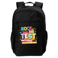 Test Day Rock The Test Teacher Testing Day  Backpack