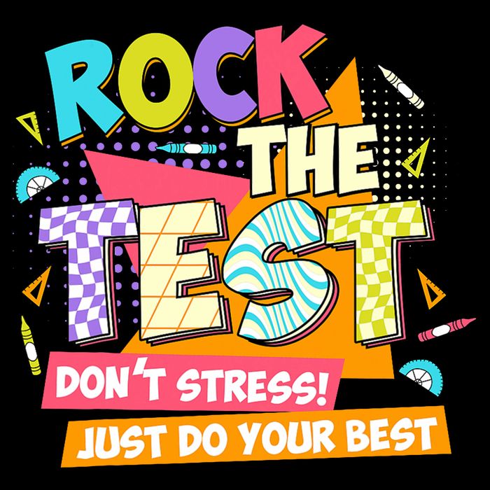 Test Day Rock The Test Teacher Testing Day  Backpack