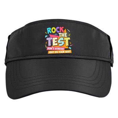 Test Day Rock The Test Teacher Testing Day  Adult Drive Performance Visor