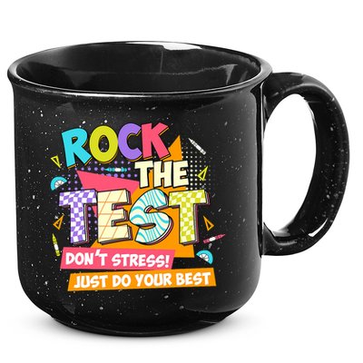 Test Day Rock The Test Teacher Testing Day  15oz Campfire Ceramic Mug