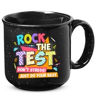 Test Day Rock The Test Teacher Testing Day  15oz Campfire Ceramic Mug
