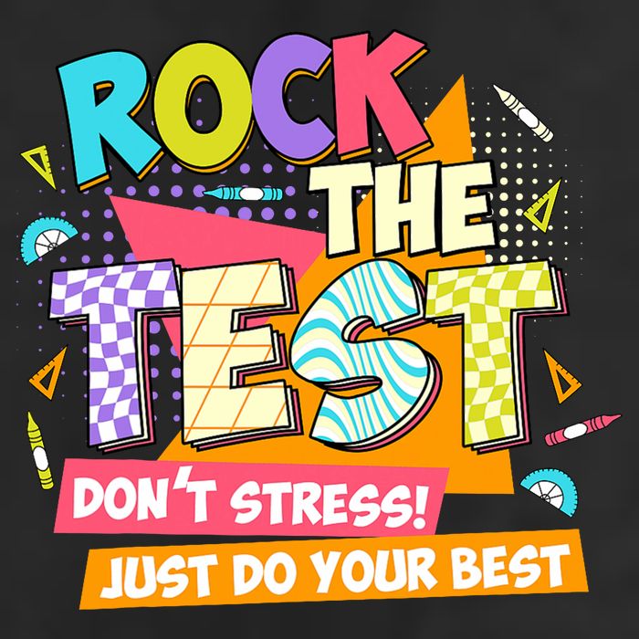 Test Day Rock The Test Teacher Testing Day  12oz Stainless Steel Coffee Mug