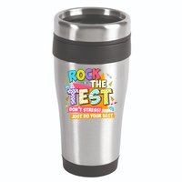 Test Day Rock The Test Teacher Testing Day  16oz Travel Tumbler