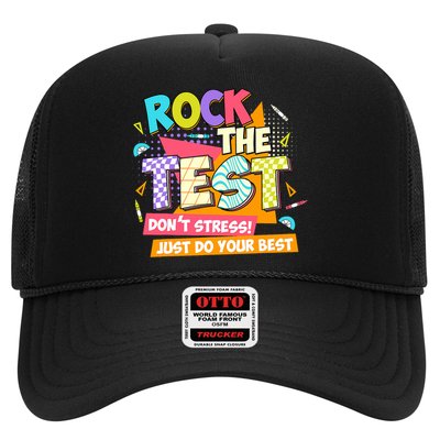 Test Day Rock The Test Teacher Testing Day  Trucker Hat