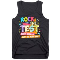 Test Day Rock The Test Teacher Testing Day  Tank Top