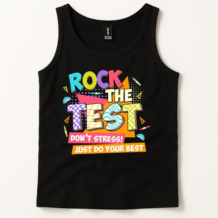 Test Day Rock The Test Teacher Testing Day  Tank Top
