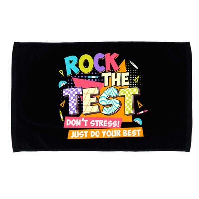 Test Day Rock The Test Teacher Testing Day  Microfiber Hand Towel