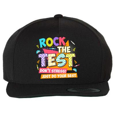 Test Day Rock The Test Teacher Testing Day  Wool Snapback Cap