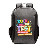 Test Day Rock The Test Teacher Testing Day  Vector Backpack