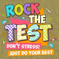 Test Day Rock The Test Teacher Testing Day  Garment-Dyed Women's Muscle Tee